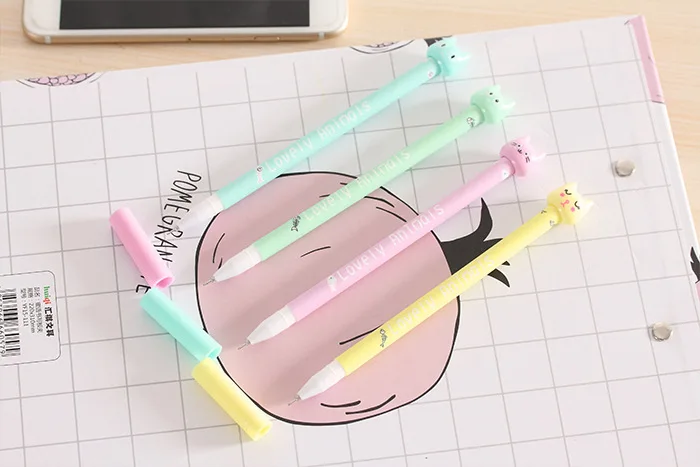 Cartoon Pokemon Pikachu Cat Duck Pattern Stationery Gel Pen