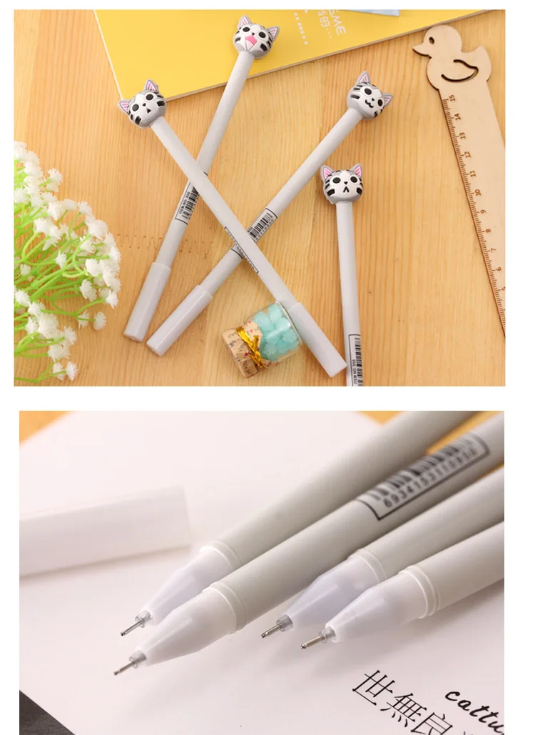 Cartoon Pokemon Pikachu Cat Duck Pattern Stationery Gel Pen