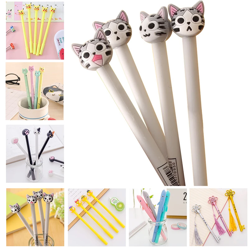 Cartoon Pokemon Pikachu Cat Duck Pattern Stationery Gel Pen
