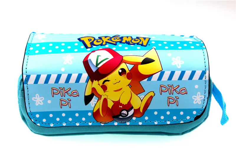 Cartoon Pokemon Pikachu Zipper Pen Bag Cartoon Pokemon Pikachu Zipper Pen Bag