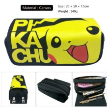 Cartoon Pokemon Pikachu Zipper Pen Bag Cartoon Pokemon Pikachu Zipper Pen Bag