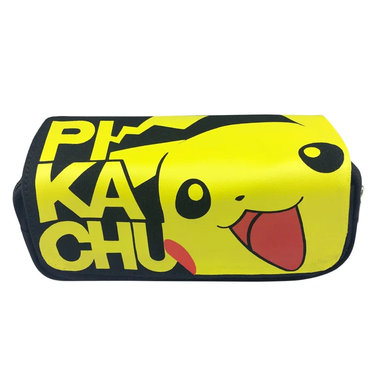 Cartoon Pokemon Pikachu Zipper Pen Bag Cartoon Pokemon Pikachu Zipper Pen Bag