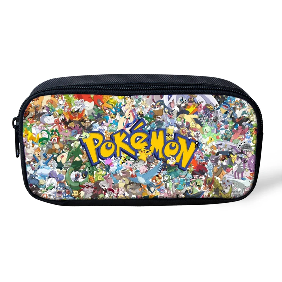 Anime Pokemon Pikachu Pattern Stationery Pencil Case For Kids