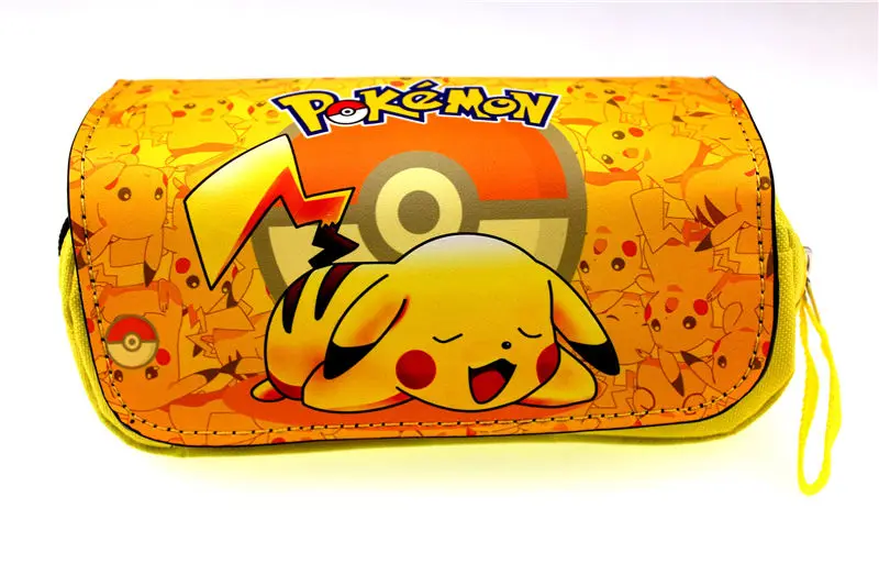 Anime Pocket Monster Pokemon Pikachu Zipper Pencil Case