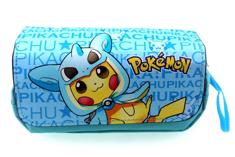 Anime Pocket Monster Pokemon Pikachu Zipper Pencil Case