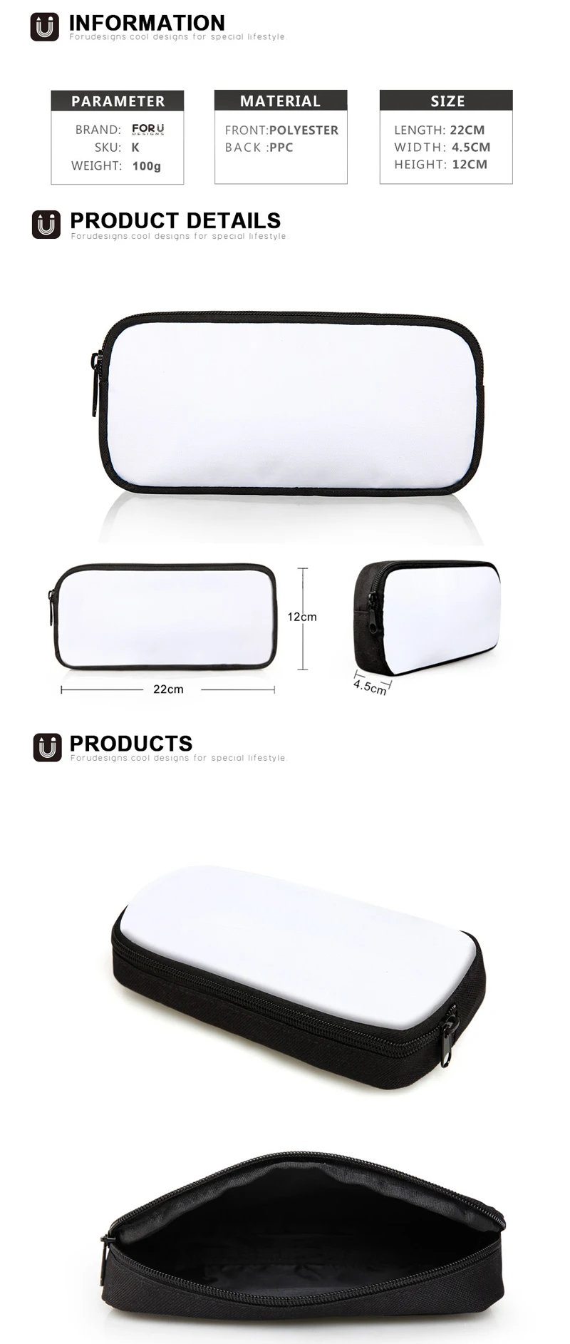 Pokemon Pikachu Anime Zipper Pencils Case