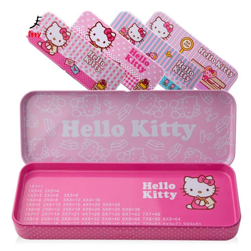 Kawaii Hello Kitty Double Layer Metal Pencil Case