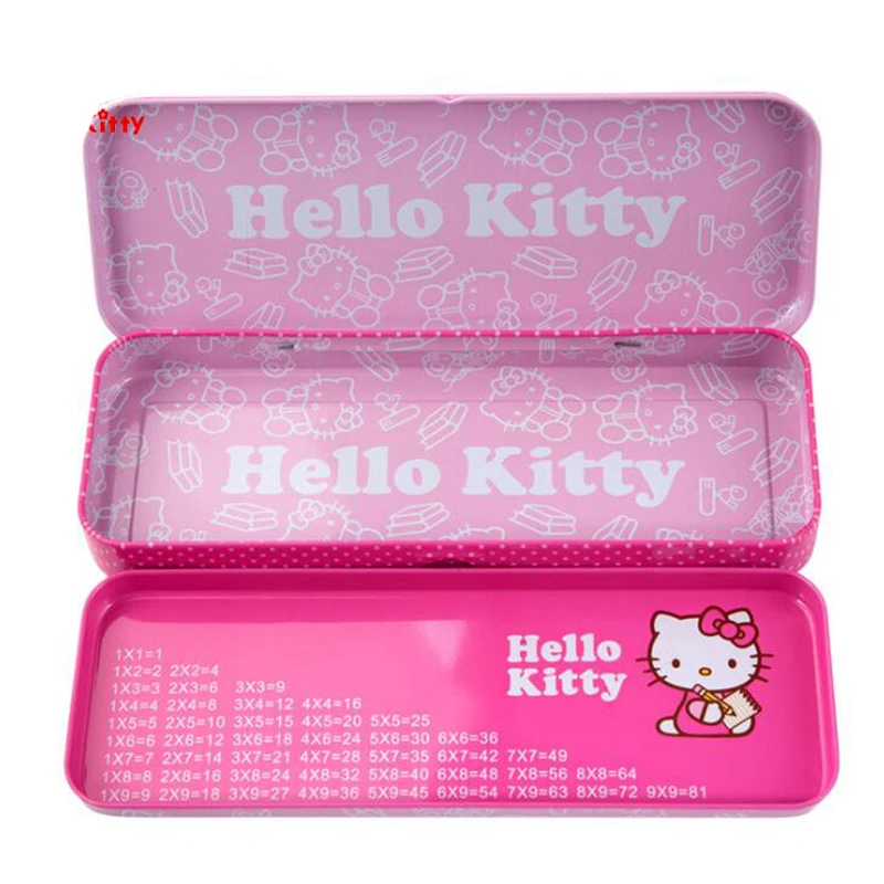 Kawaii Hello Kitty Double Layer Metal Pencil Case