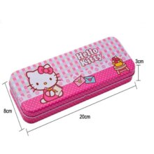 Kawaii Hello Kitty Double Layer Metal Pencil Case Kawaii Hello Kitty Double Layer Metal Pencil Case