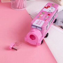 Kawaii Hello Kitty Truck Double-Deck Tinplate Multifunction Large-Capacity Pen Box Kawaii Hello Kitty Truck Double-Deck Tinplate Multifunction Large-Capacity Pen Box