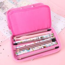 3D Hello Kitty Double Zip Large Size Multi-Function Pencil Case 3D Hello Kitty Double Zip Large Size Multi-Function Pencil Case