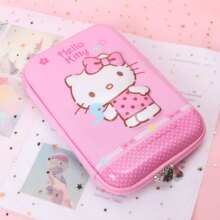 3D Hello Kitty Double Zip Large Size Multi-Function Pencil Case 3D Hello Kitty Double Zip Large Size Multi-Function Pencil Case