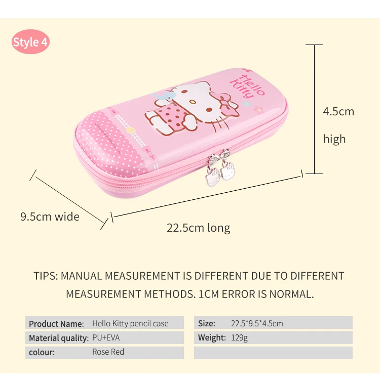 Hello Kitty Multi-Layer Princess Color Big Capacity Pencil Case