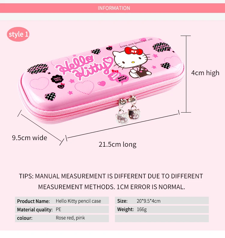 Hello Kitty Multi-Layer Princess Color Big Capacity Pencil Case