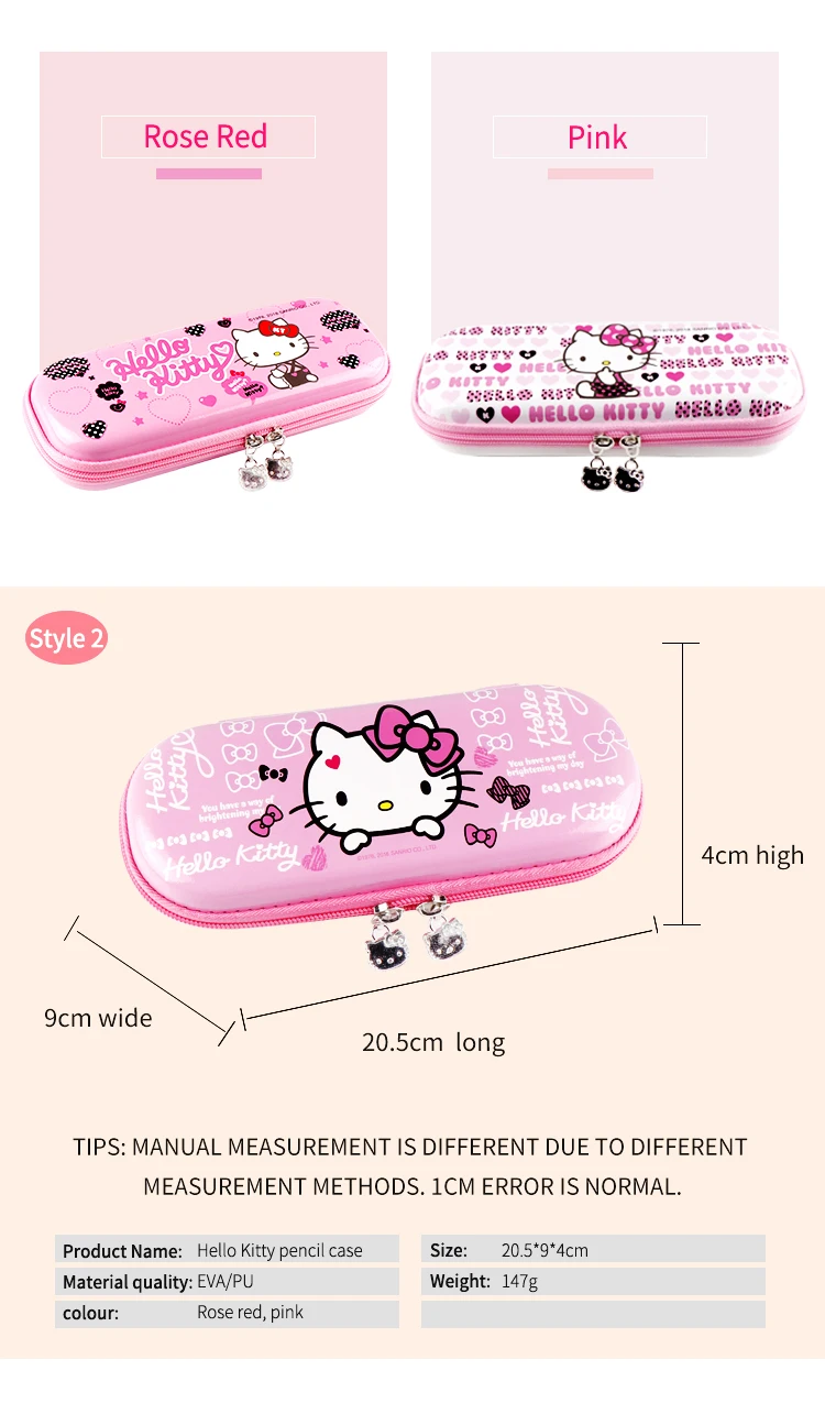 Hello Kitty Multi-Layer Princess Color Big Capacity Pencil Case
