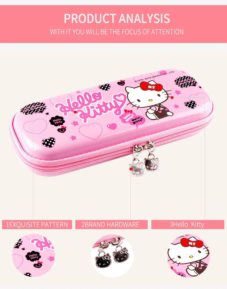 Hello Kitty Multi-Layer Princess Color Big Capacity Pencil Case