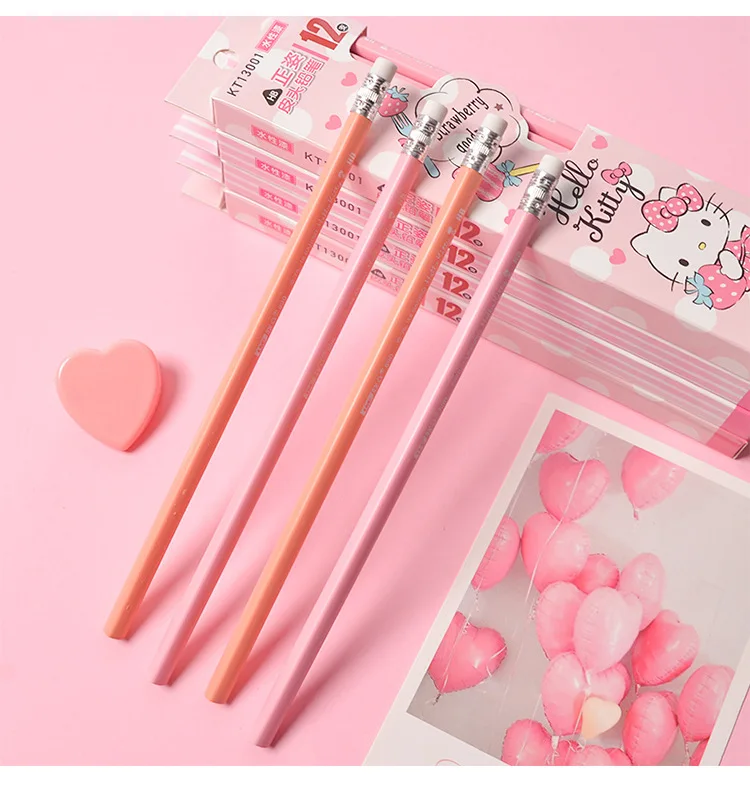 Hello Kitty Cartoon Style Wooden Pencils Hello Kitty Cartoon Style Wooden Pencils