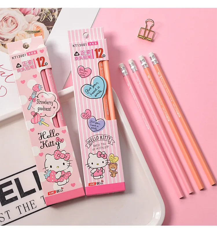 Hello Kitty Cartoon Style Wooden Pencils Hello Kitty Cartoon Style Wooden Pencils