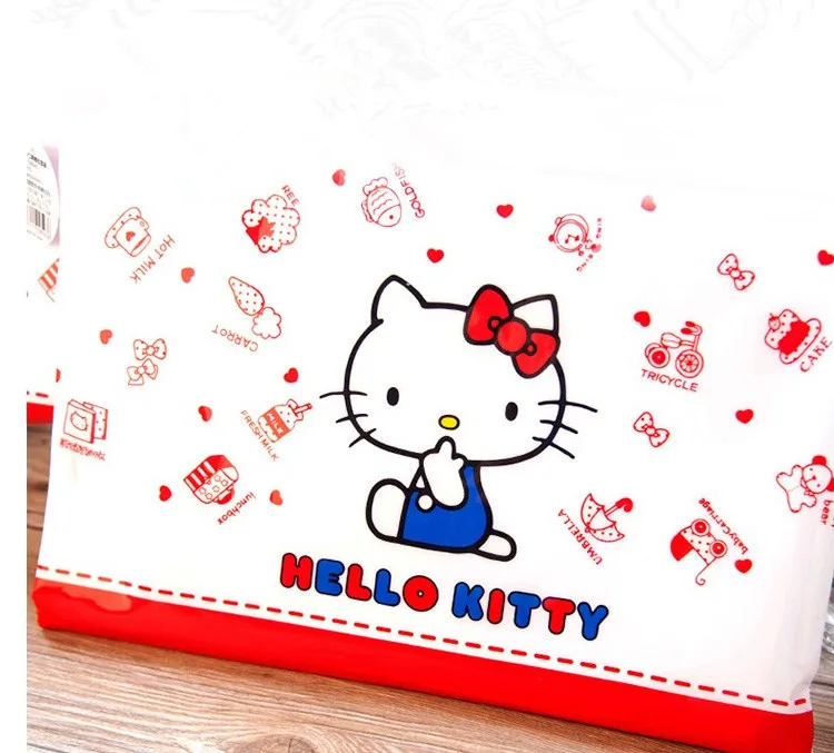 Stationery Hello Kitty Transparent Zipper A4 File Bag
