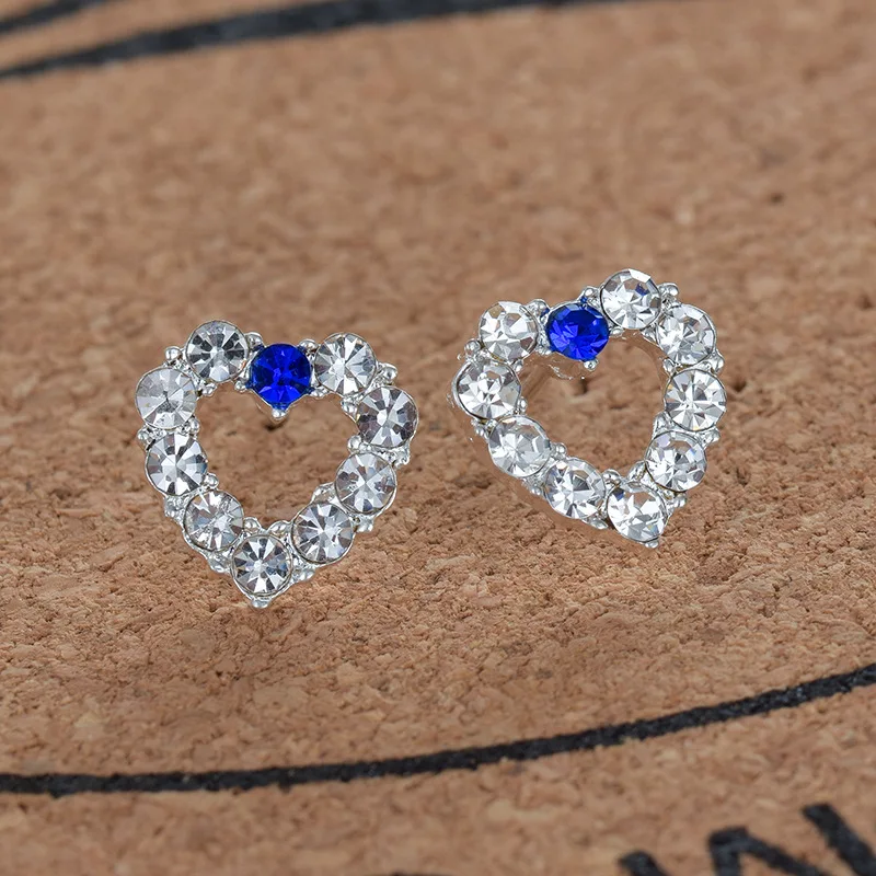 Silver Romantic Round Mouse Charm Stud Earrings For Women Silver Romantic Round Mouse Charm Stud Earrings For Women