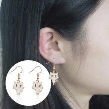 Kawaii Cat Cartoon Earrings For Women Kawaii Cat Cartoon Earrings For Women