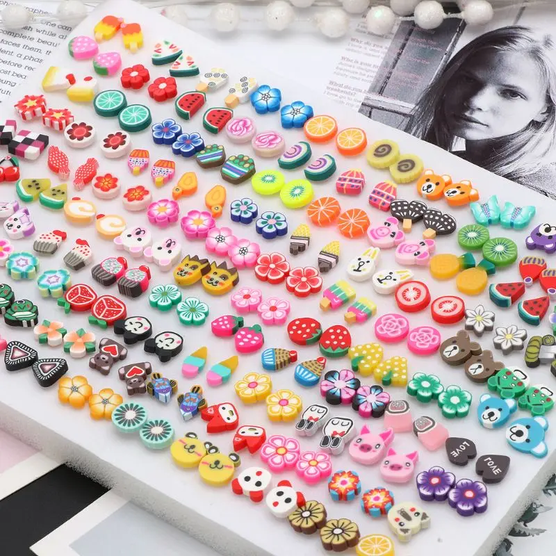 Assorted Styles Polymer Clay Hypoallergenic Stud Earrings Assorted Styles Polymer Clay Hypoallergenic Stud Earrings