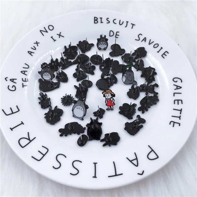 My Neighbor Totoro Spirited Away Enamel Stud Earrings For Women
