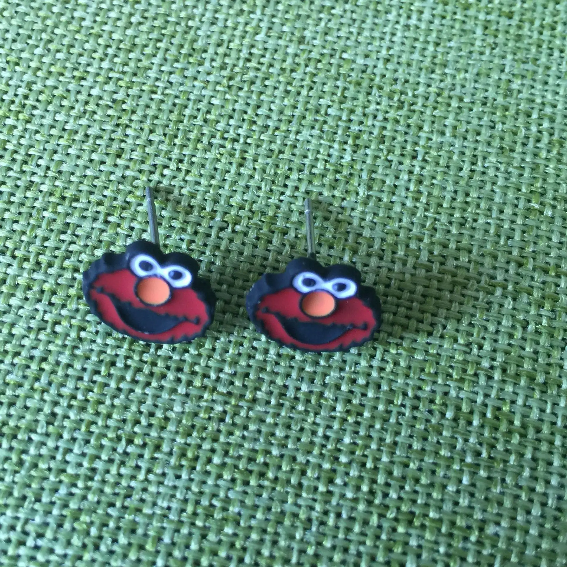 Elmo Cookie Monster Sesame Street Cartoon Earring