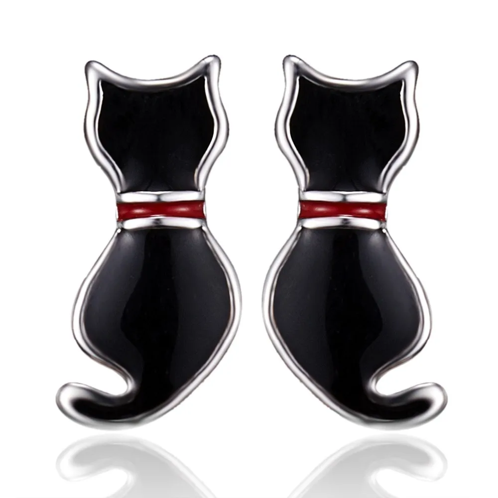 Multiple Style Cat Cartoon Alloy Stud Earring For Women Multiple Style Cat Cartoon Alloy Stud Earring For Women