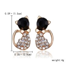 Multiple Style Cat Cartoon Alloy Stud Earring For Women Multiple Style Cat Cartoon Alloy Stud Earring For Women