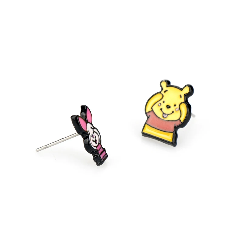 Piglet Eeyore Tigger Anime Stud Earrings For Women Piglet Eeyore Tigger Anime Stud Earrings For Women