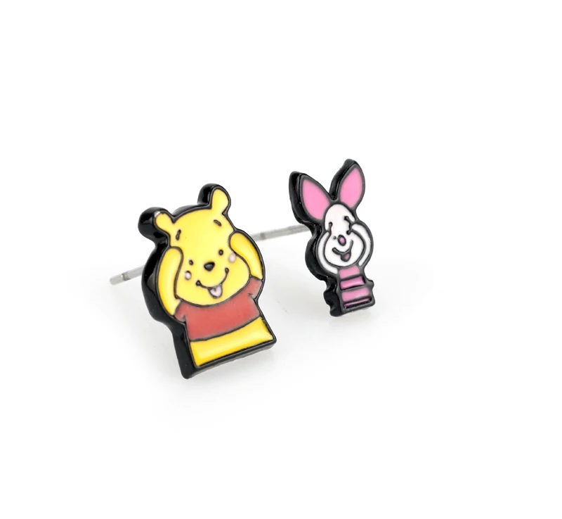 Piglet Eeyore Tigger Anime Stud Earrings For Women Piglet Eeyore Tigger Anime Stud Earrings For Women