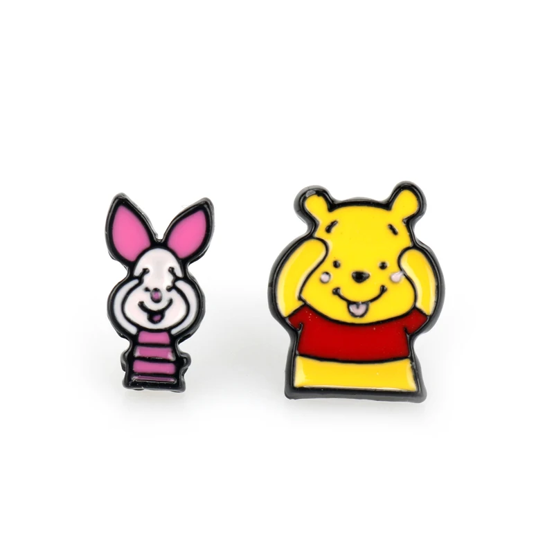 Piglet Eeyore Tigger Anime Stud Earrings For Women Piglet Eeyore Tigger Anime Stud Earrings For Women