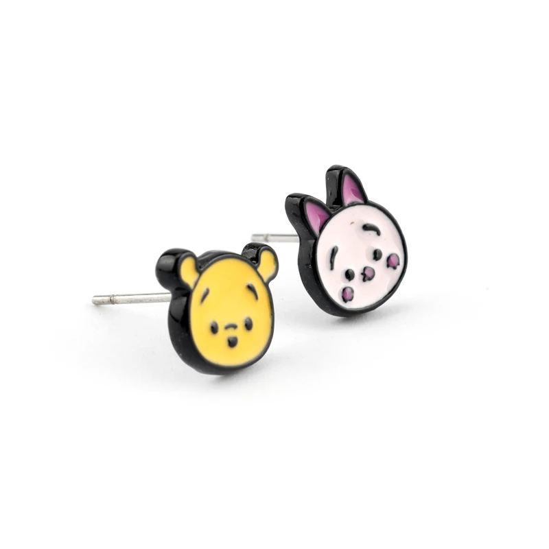 Piglet Eeyore Tigger Anime Stud Earrings For Women Piglet Eeyore Tigger Anime Stud Earrings For Women
