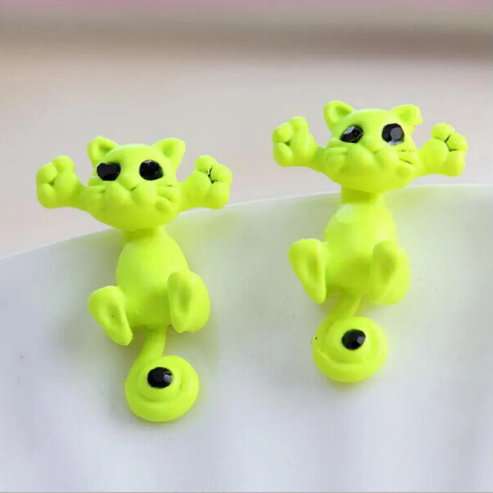 Cat Kitten Cartoon Stylish Stud Earrings