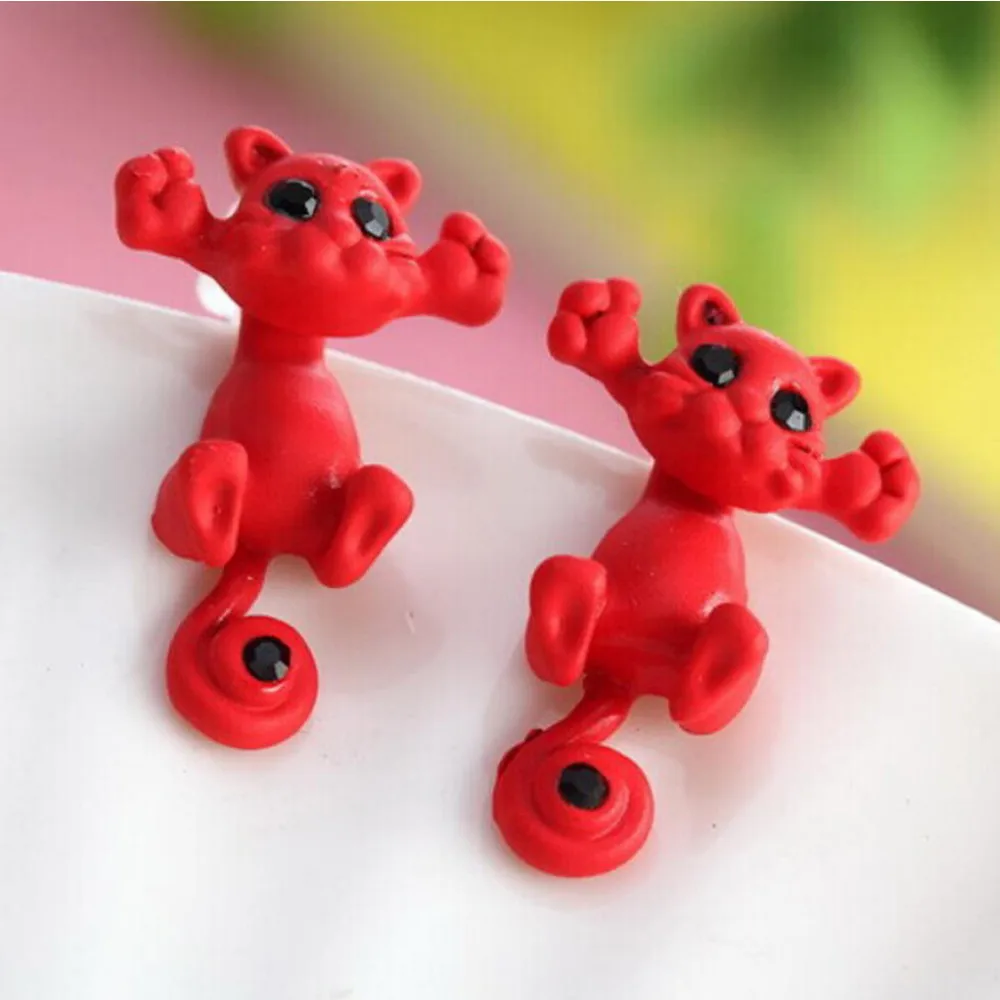 Cat Kitten Cartoon Stylish Stud Earrings