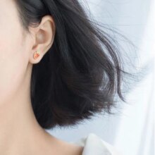 Sterling Silver Tiny Rabbit Radish Earrings For Women Sterling Silver Tiny Rabbit Radish Earrings For Women