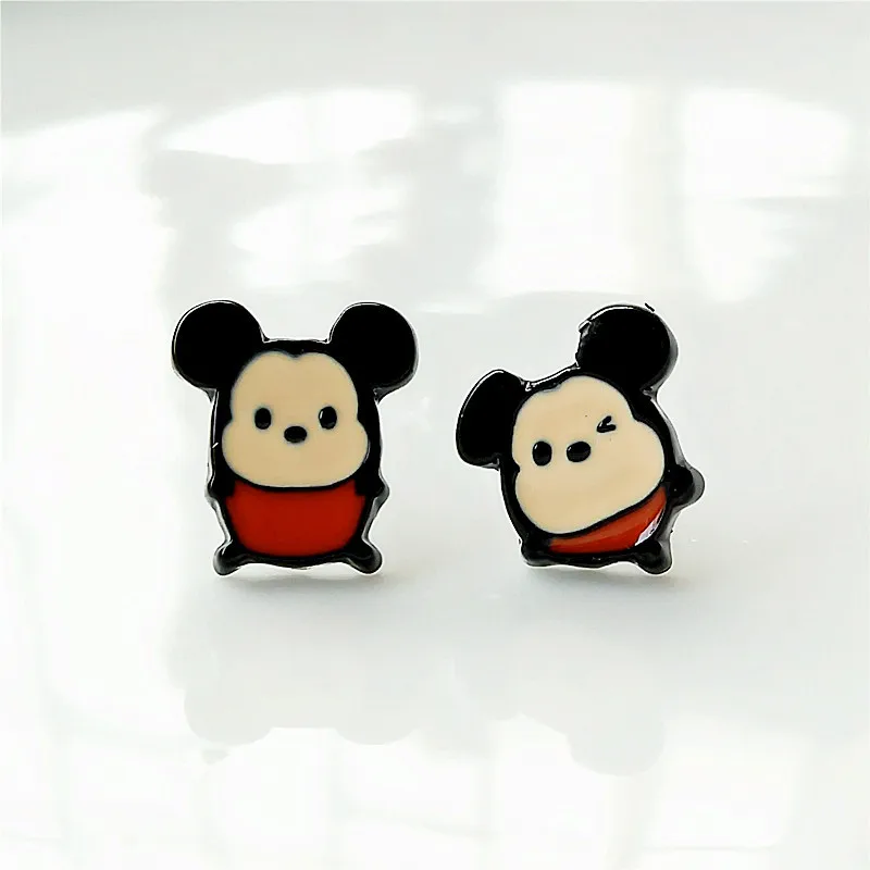 Mickey Minnie Mouse And Donald Duck Anime Small Earrings