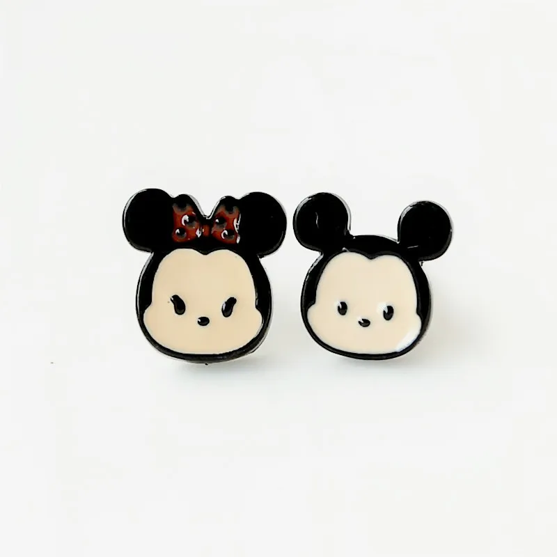 Mickey Minnie Mouse And Donald Duck Anime Small Earrings