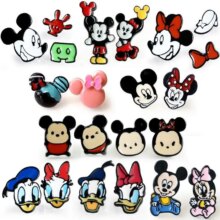 Mickey Minnie Mouse And Donald Duck Anime Small Earrings Mickey Minnie Mouse And Donald Duck Anime Small Earrings