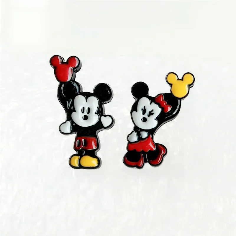 Mickey Minnie Mouse And Donald Duck Anime Small Earrings