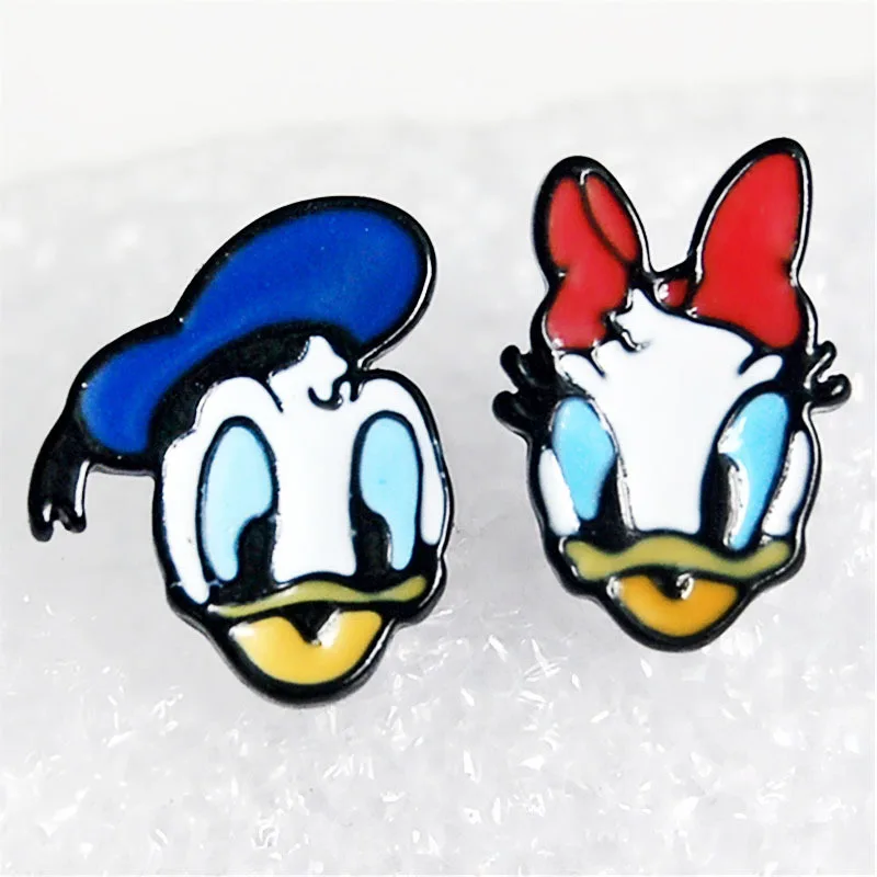 Mickey Minnie Mouse And Donald Duck Anime Small Earrings