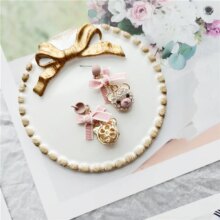 Little Bear Head Cartoon Bow Knot Zircon Stud Earrings Little Bear Head Cartoon Bow Knot Zircon Stud Earrings