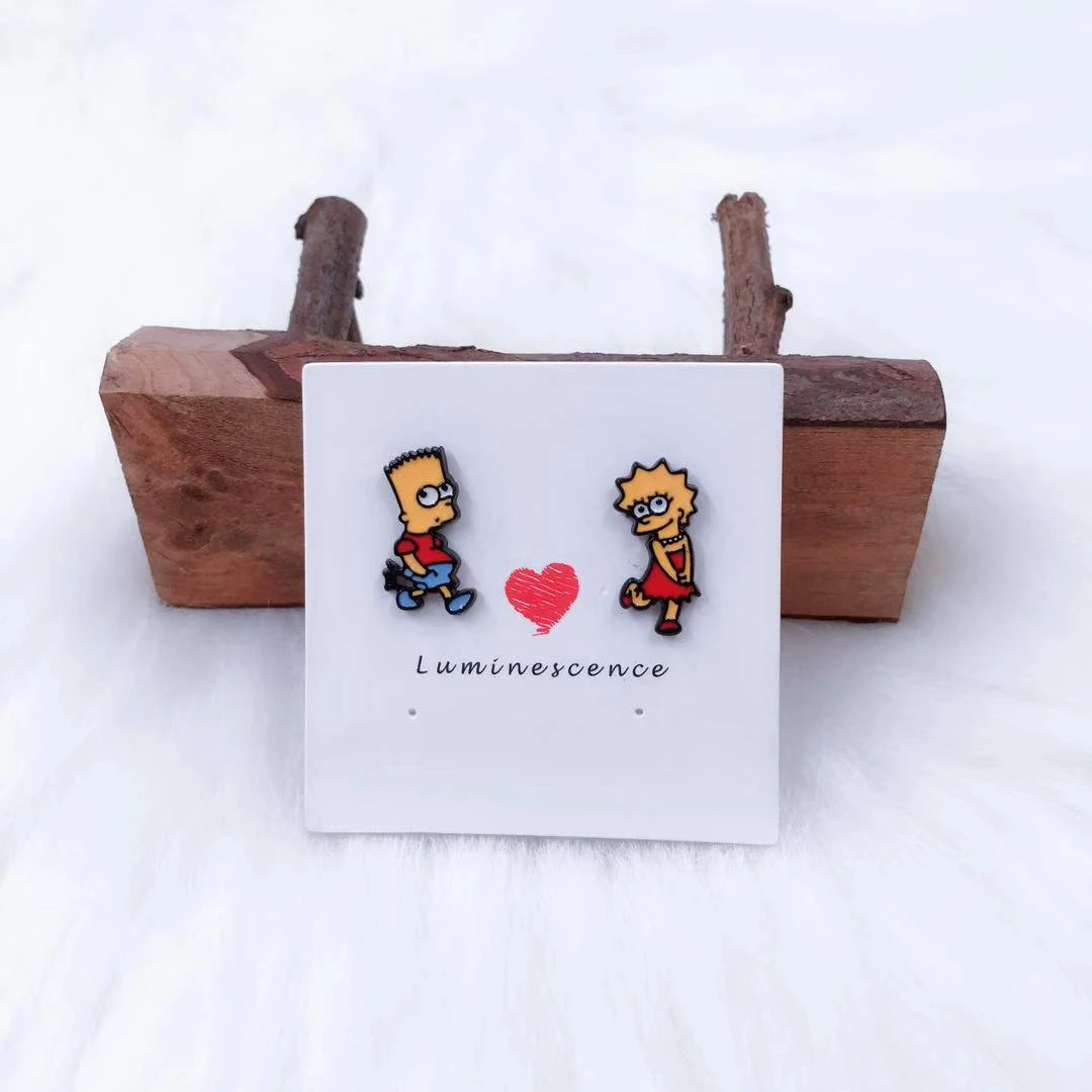 The Simpsons Cartoon Earrings For Women