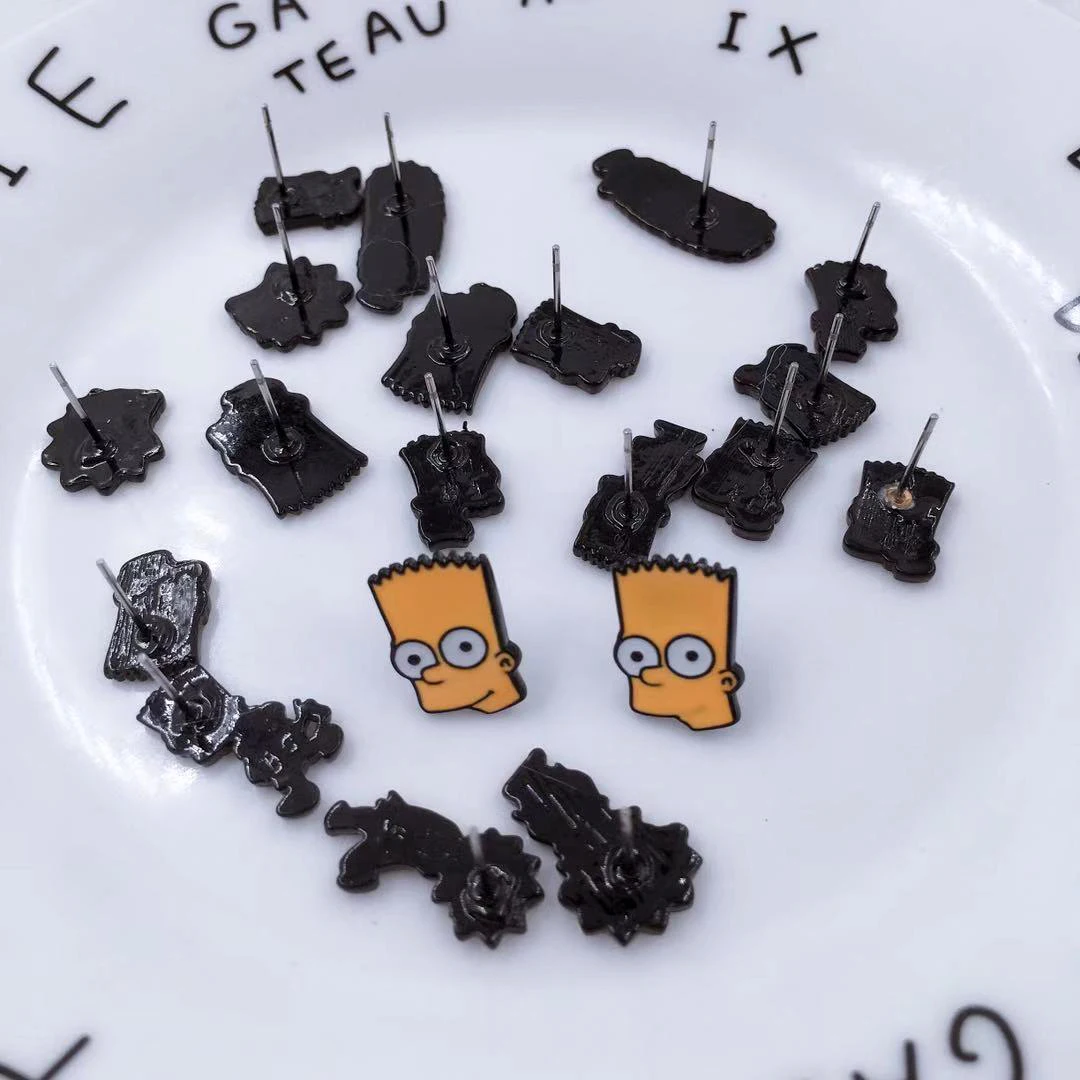 The Simpsons Cartoon Earrings For Women