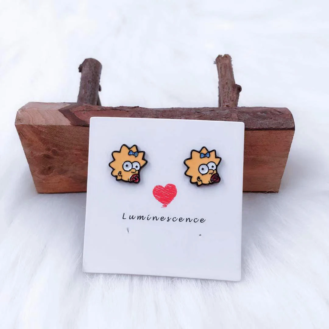 The Simpsons Cartoon Earrings For Women