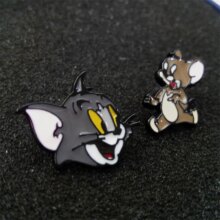 Anime Cat And Mouse Asymmetry Kawaii Stud Earrings Anime Cat And Mouse Asymmetry Kawaii Stud Earrings