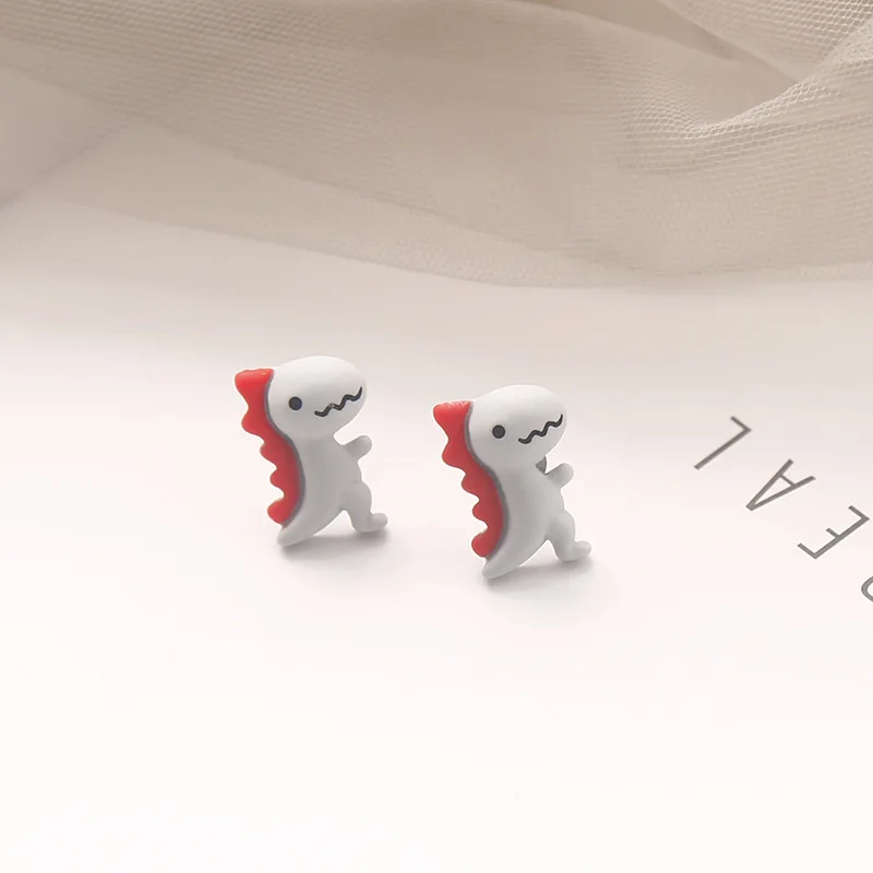 Dinosaur Fresh Cartoon Resin Stud Earrings
