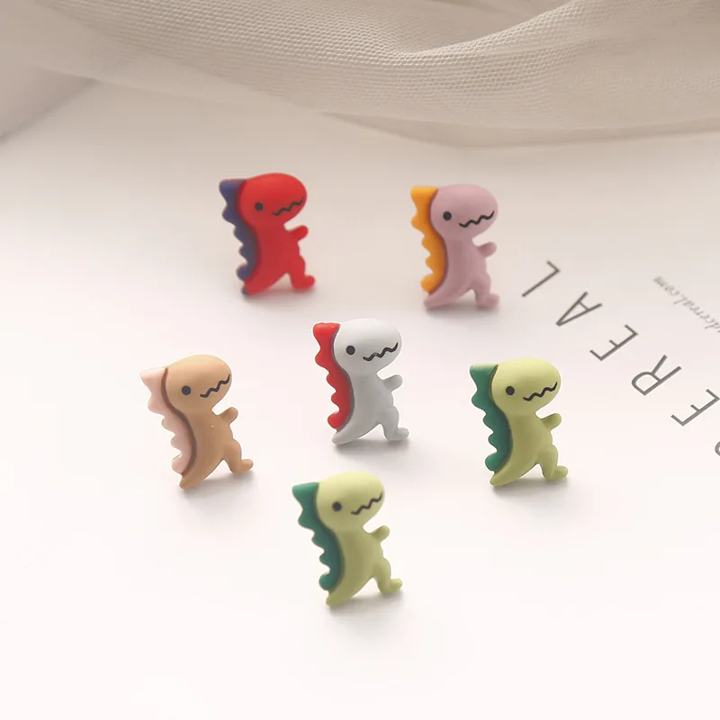 Dinosaur Fresh Cartoon Resin Stud Earrings