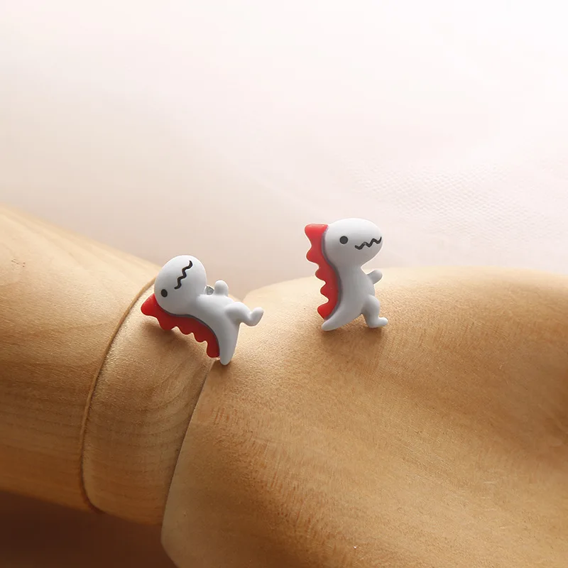 Dinosaur Fresh Cartoon Resin Stud Earrings